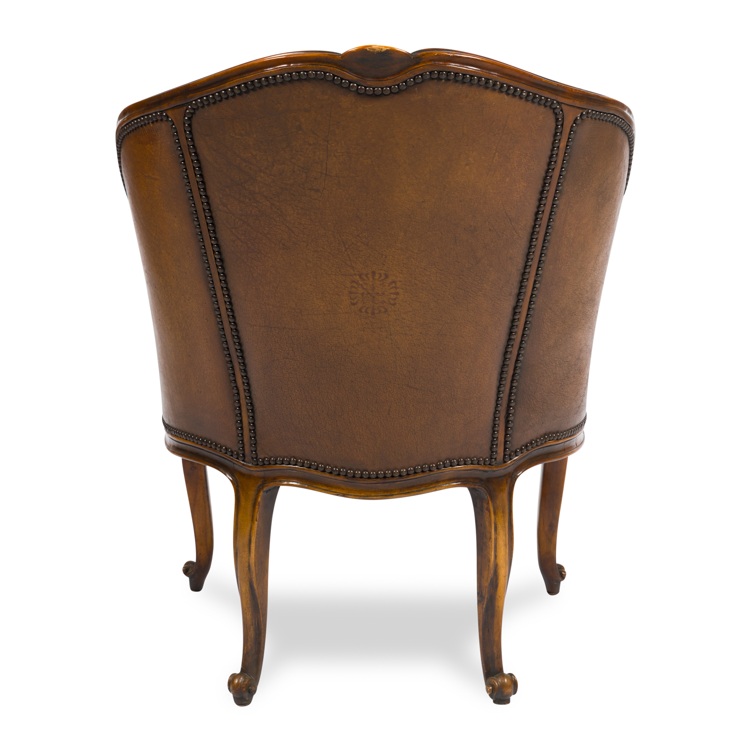 Antique English Regency Leather Chair - Image 3