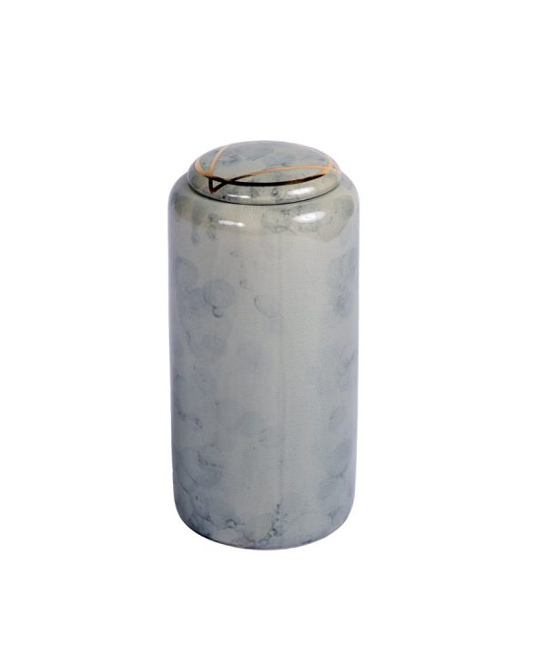 Cylinder Grey Jar