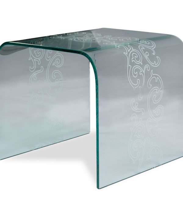U Glass Side Table - Medium